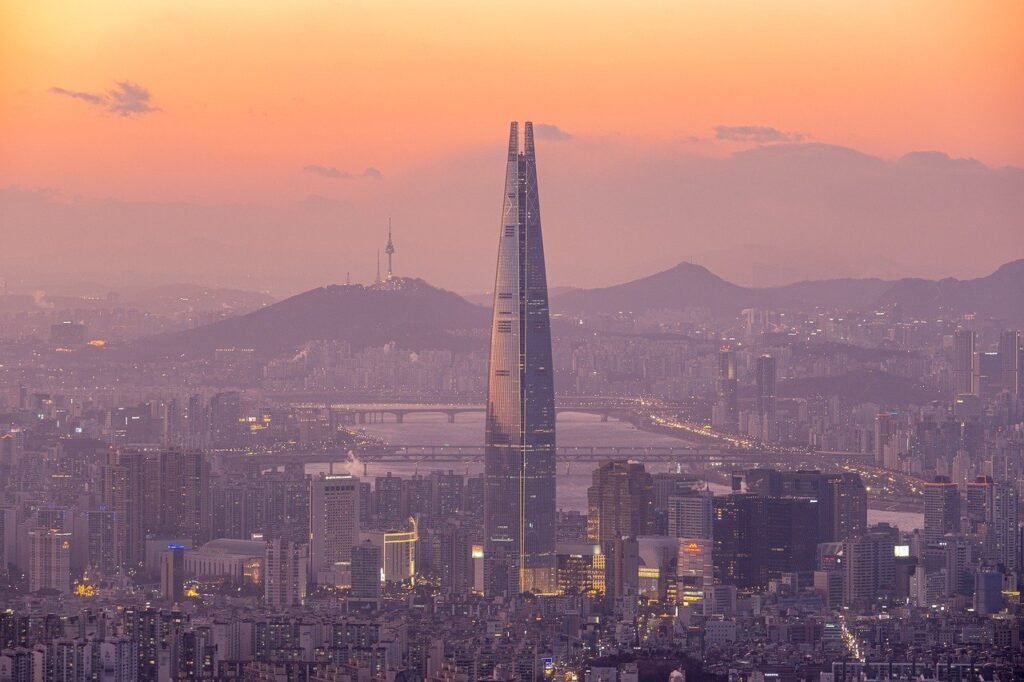 Namsan tower, lotte world tower. 5 days in Seou. best 5-day seoul itinerary